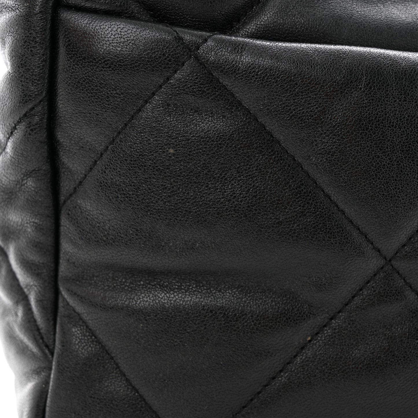 Lambskin Quilted Large Chanel 19 Flap Black
