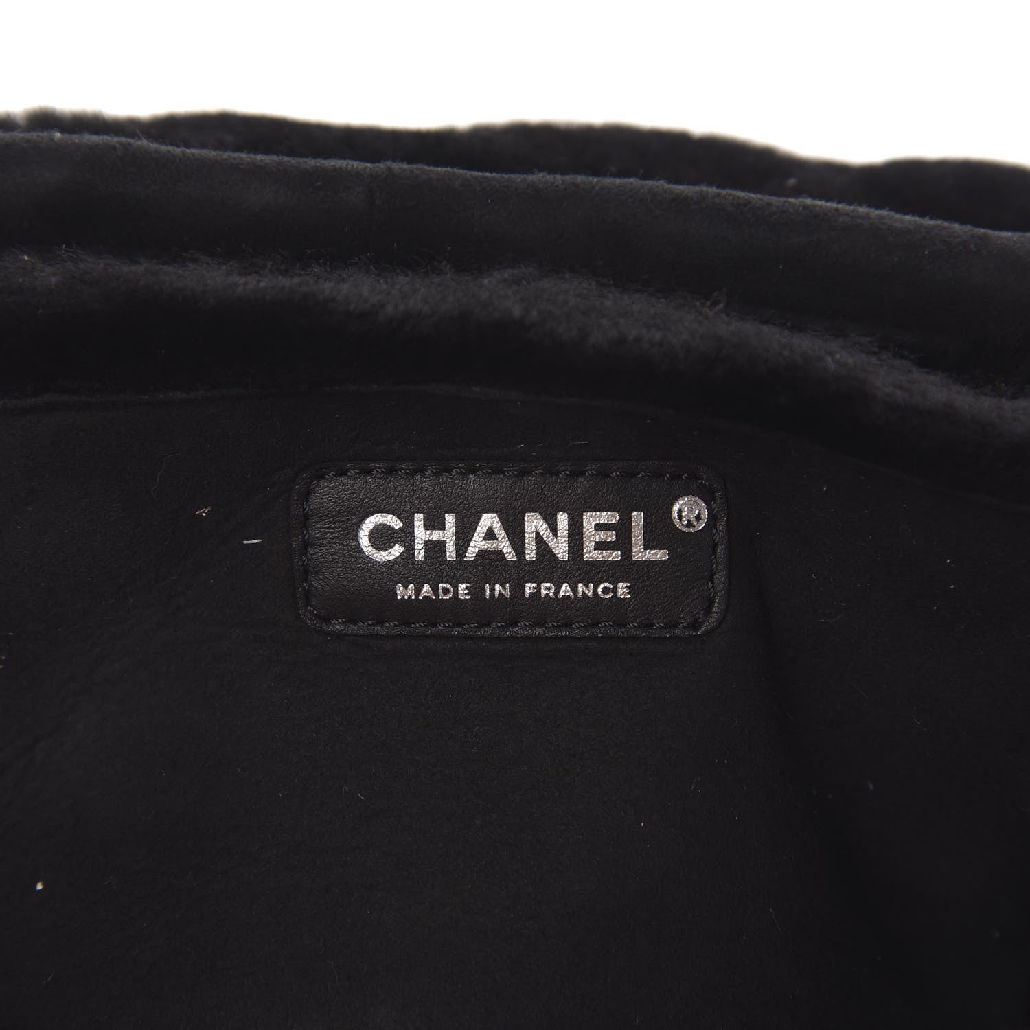 Chanel Shearling Quilted Mademoiselle Flap Black 6 of 10