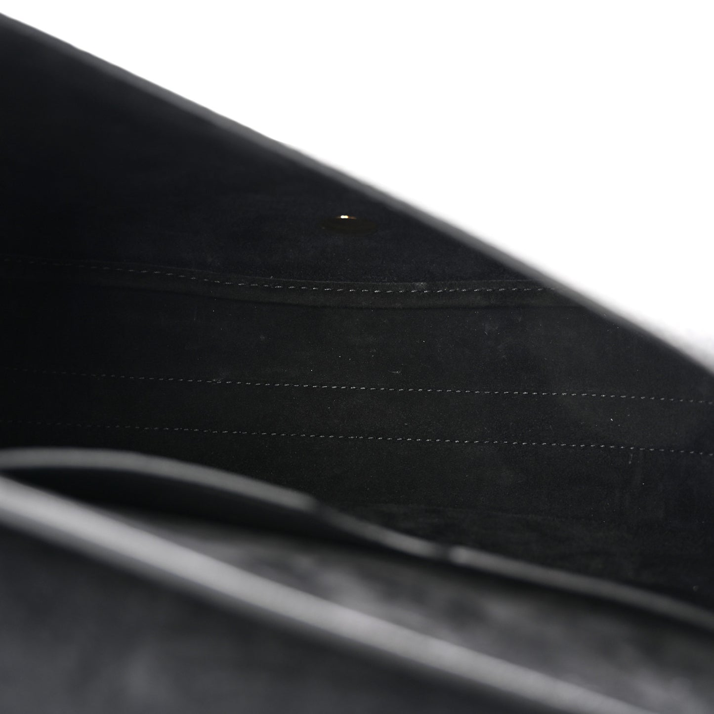 Grained Calfskin Large Bobby Flap Black