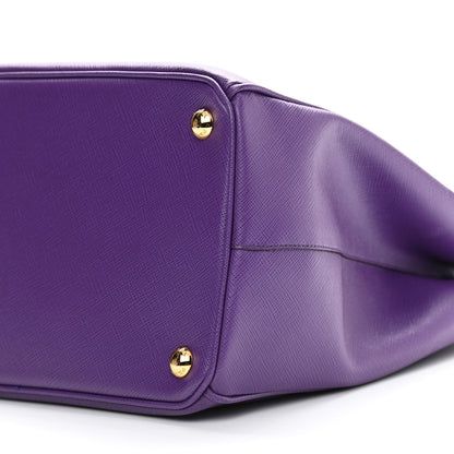 Prada Saffiano Medium Galleria Double Zip Tote Viola 11 of 12