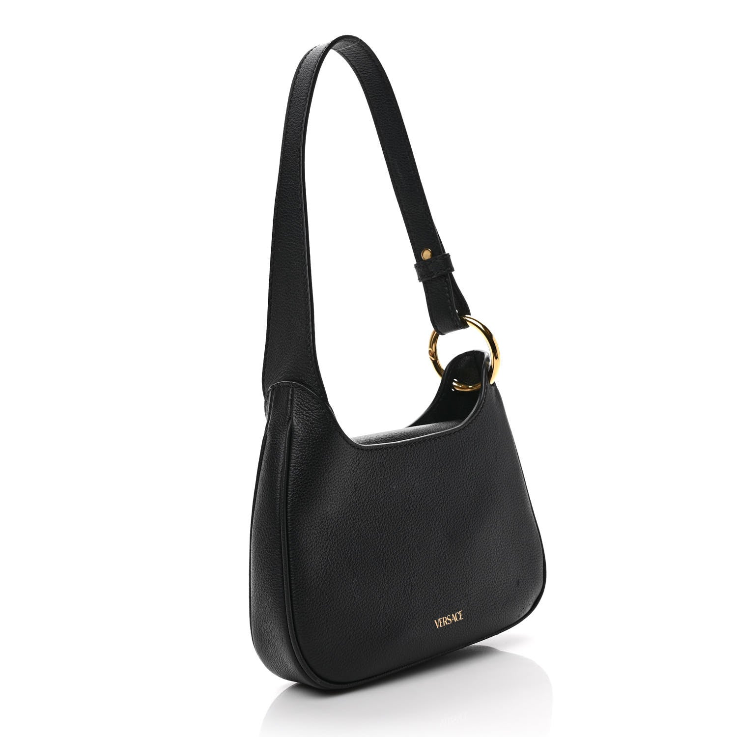 Versace Calfskin La Medusa Small Hobo Crossbody Black 2 of 7