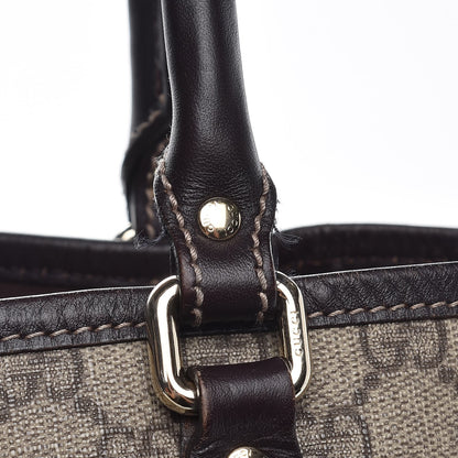 Gucci GG Plus Monogram Web Tote Dark Brown 17 of 17