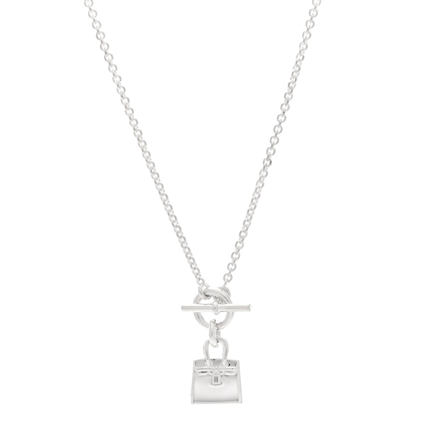 Sterling Silver Birkin Amulette Pendant Necklace