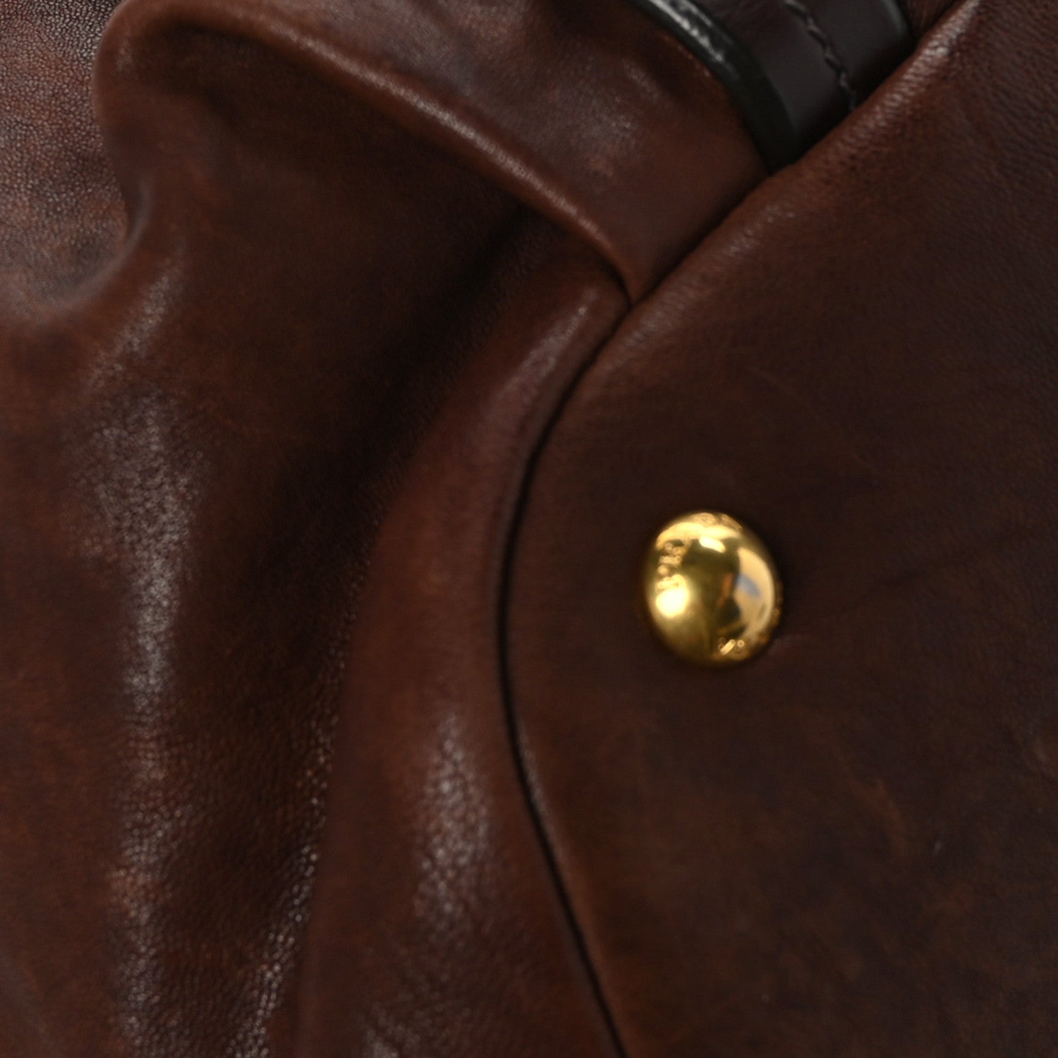 Prada Nappa Shoulder Bag Brown 8 of 9