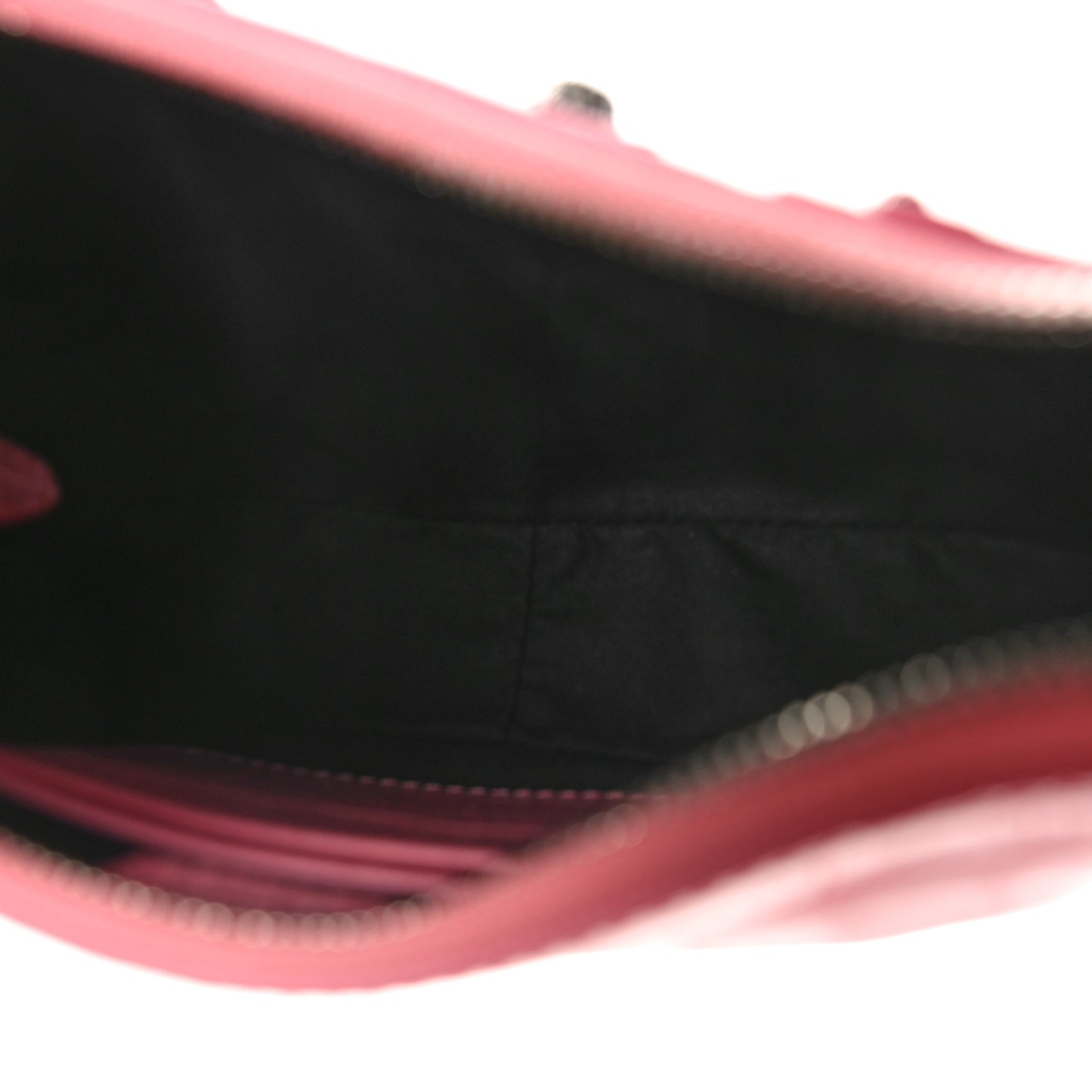 Extra Supple Calfskin Crocodile Embossed Le Cagole Mini Purse With Chain Sweet Pink