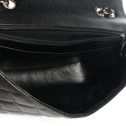 Chanel Caviar Jumbo Single Flap Black 6 of 8