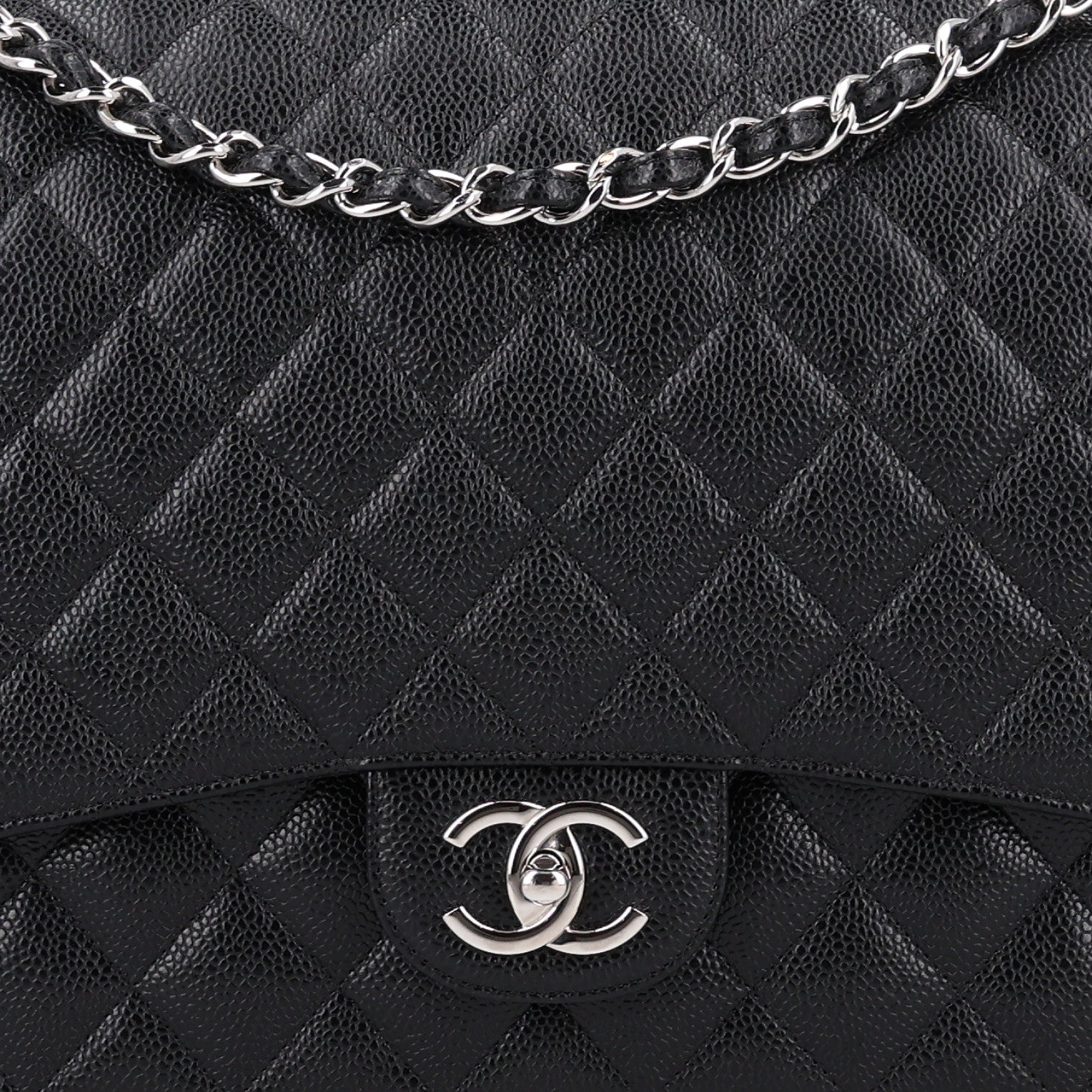 Chanel Caviar Quilted Maxi Double Flap Black 7 of 9