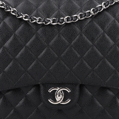 Chanel Caviar Quilted Maxi Double Flap Black 7 of 9