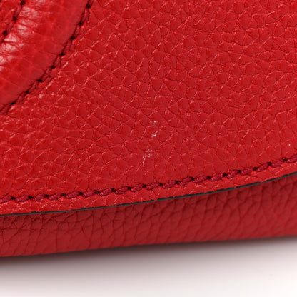 Gucci Pebbled Calfskin Medium Soho Flap Crossbody Vibrant Red 11 of 11
