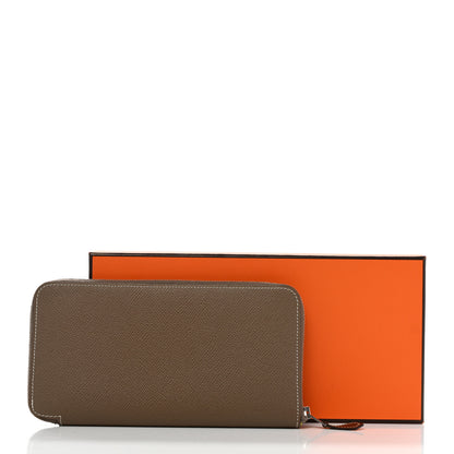 Hermes Epsom Silk'In Wallet Etoupe 8 of 8