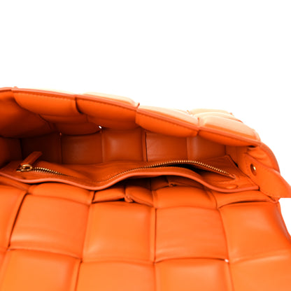 Bottega Veneta Nappa Maxi Intreccio Padded Cassette Crossbody Bag Orange 5 of 14
