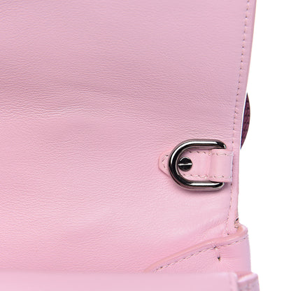 Christian Dior Metallic Patent Smooth Calfskin Small Be Dior Flap Pink Fuchsia 7 of 19