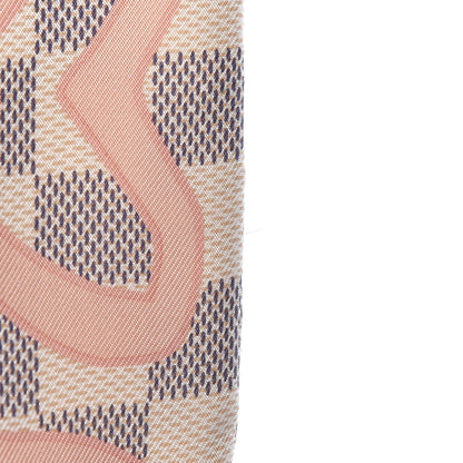 Louis Vuitton Silk Damier Azur Tahitienne Bandeau Rose Ballerine 4 of 4