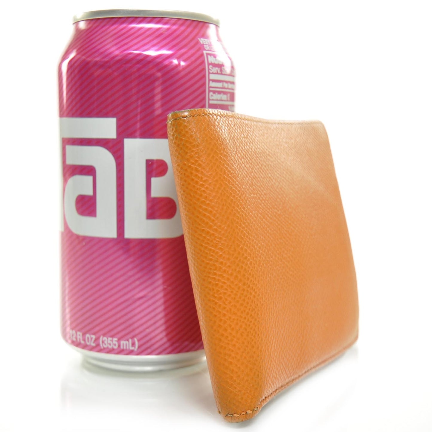 Mens Epsom Billfold Wallet Orange