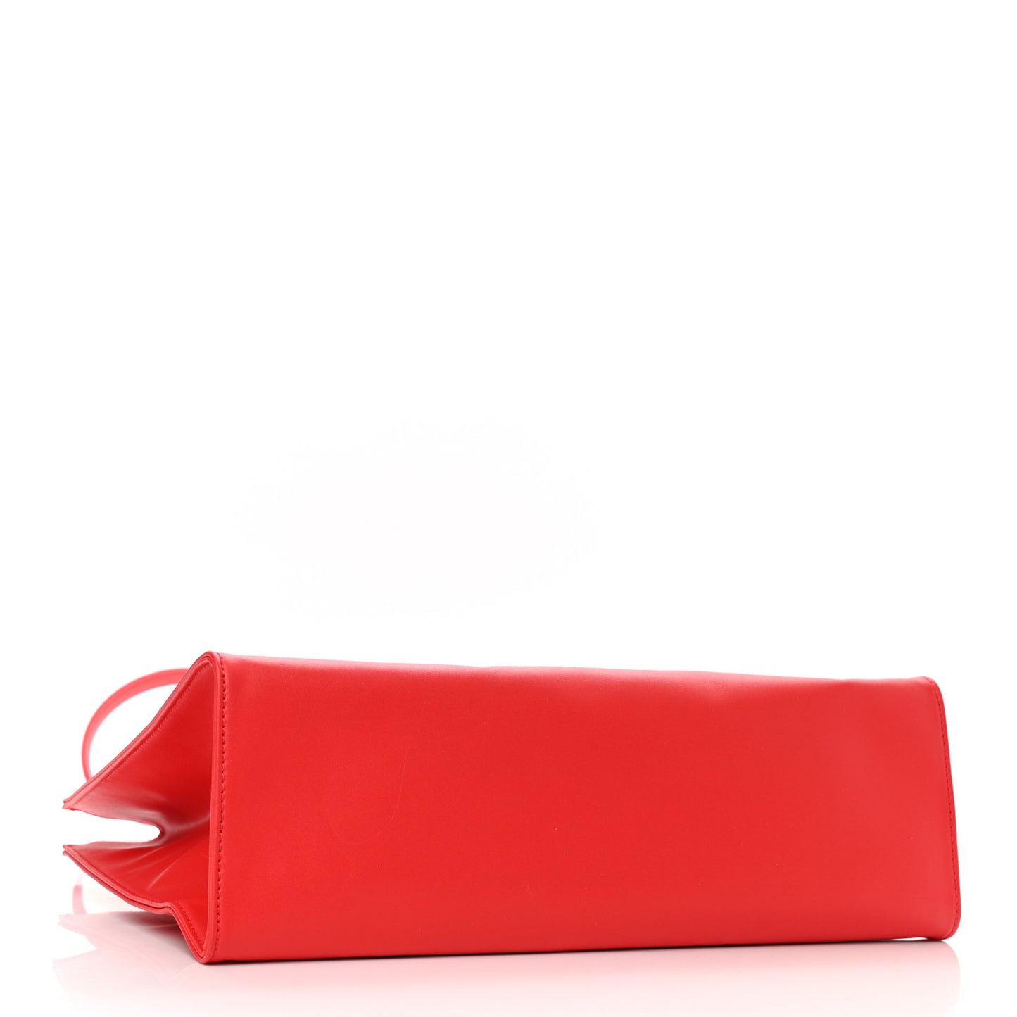 Vegan Leather Medium Shopping Bag Red