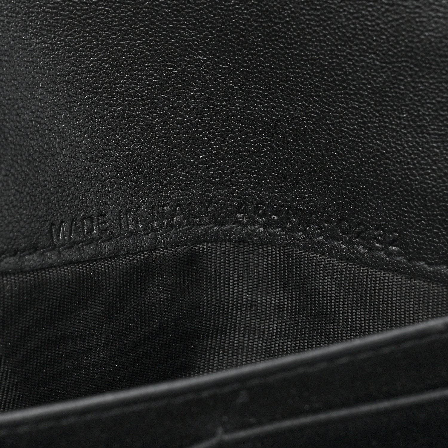 Christian Dior Grained Calfskin Saddle Chain Wallet Pouch Black 10 of 13