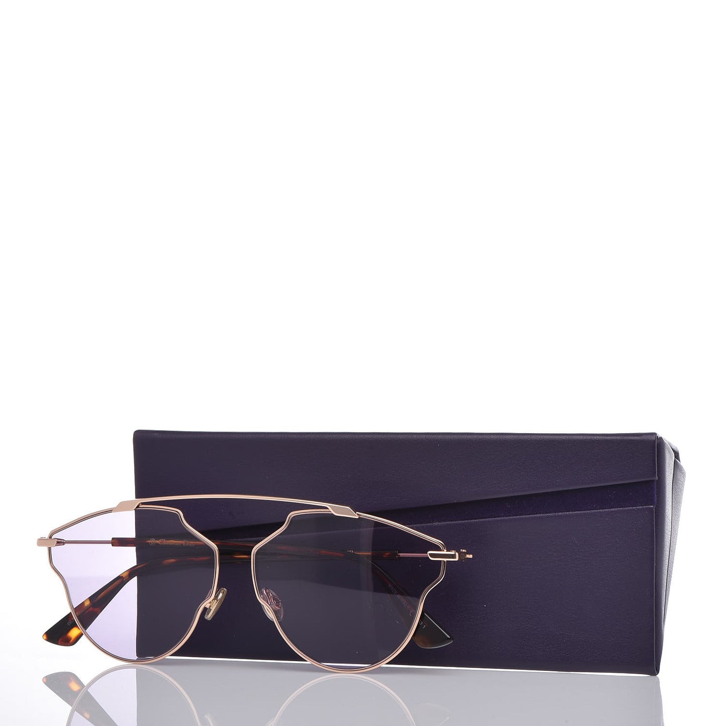 So Real Pop Sunglasses Rose Gold Purple