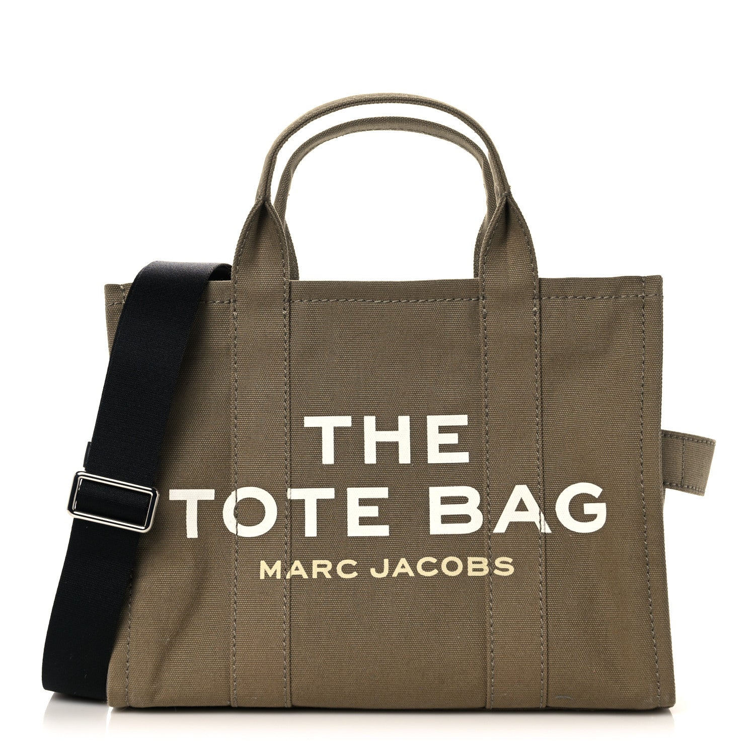 Marc Jacobs Cotton Canvas Medium The Traveler Tote Bag Slate Green 1 of 8