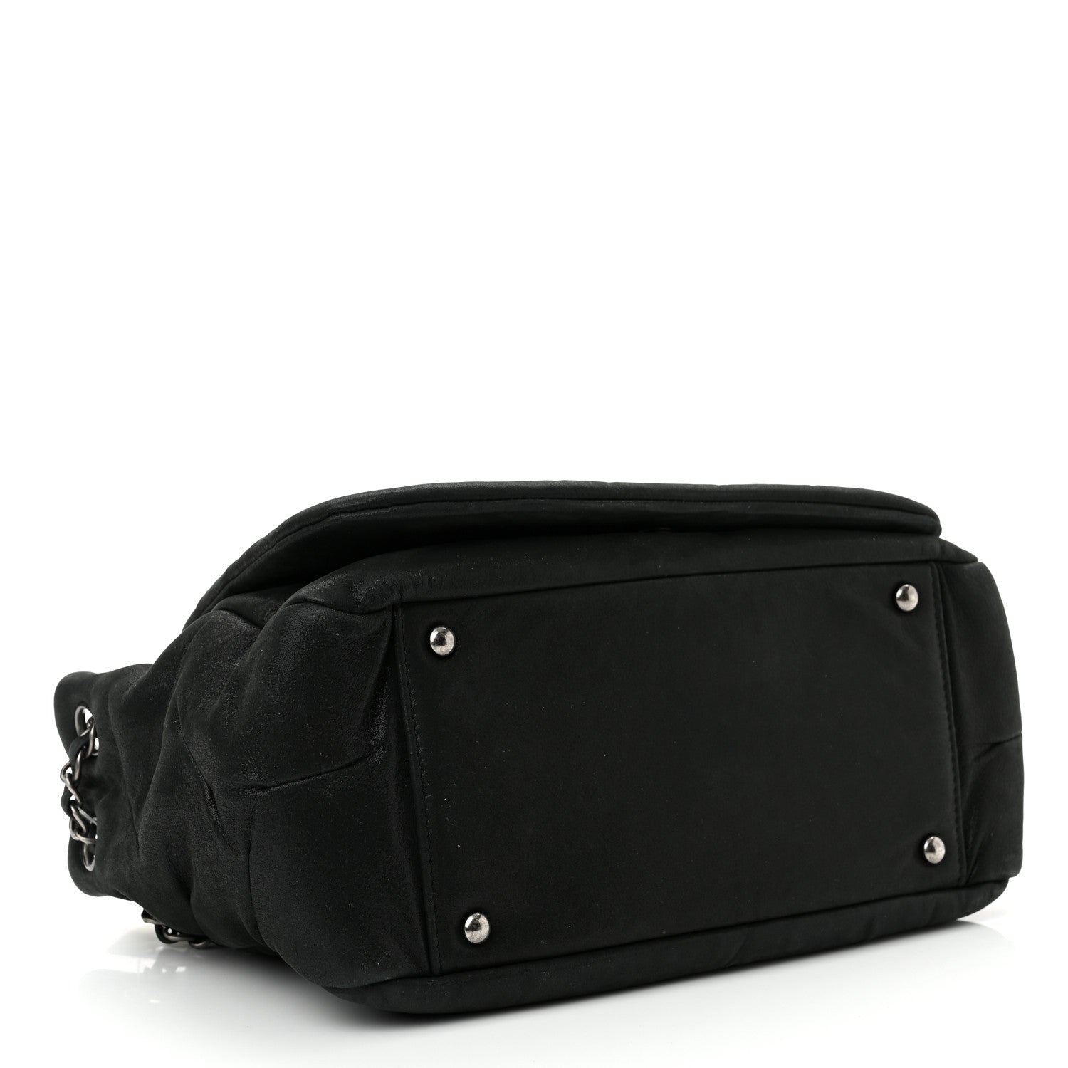 Chanel Iridescent Calfskin Glint Accordion Flap Black 4 of 10