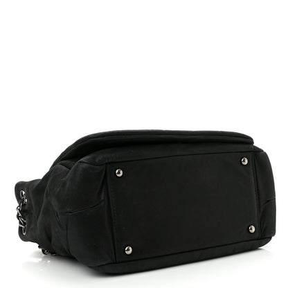 Chanel Iridescent Calfskin Glint Accordion Flap Black 4 of 10