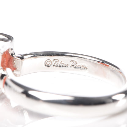 Tiffany Sterling Silver Orange Chalcedony 7mm Paloma's Sugar Stacks Ring 47 4 5 of 7