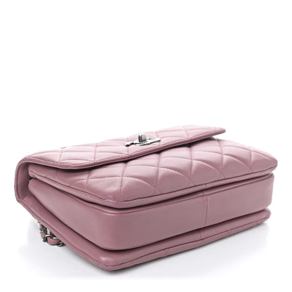 Chanel Lambskin Quilted Small Trendy CC Flap Dual Handle Bag Light Purple 3 of 10
