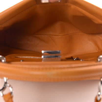 Fendi Nappa Mini Peekaboo Iconic Satchel Giallo Syrup 7 of 20