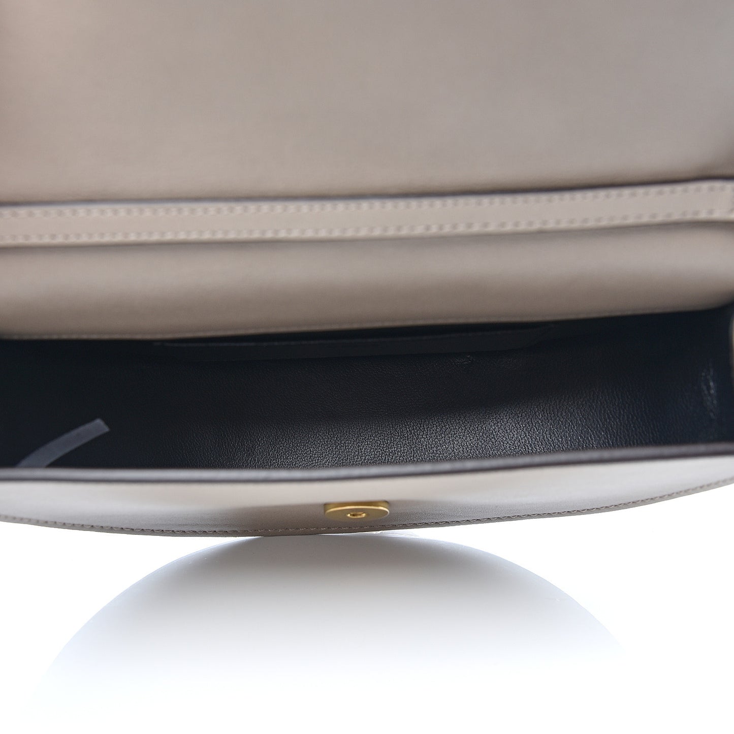 Calfskin Small Nile Bracelet Minaudiere Bag Motty Grey