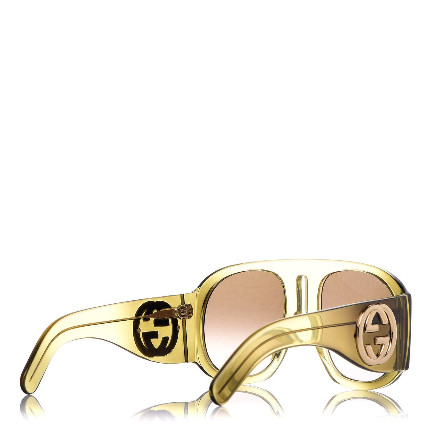Oversized Aviator Sunglasses GG0152S Yellow