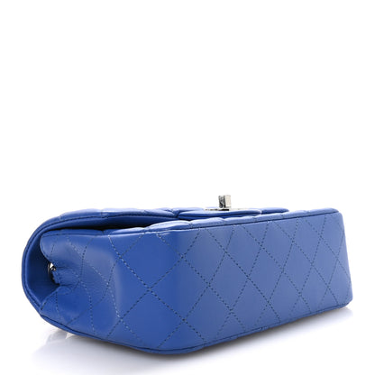 Chanel Lambskin Quilted Mini Rectangular Flap Blue 4 of 11