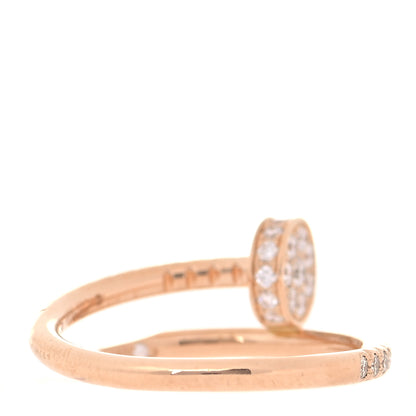 Cartier 18K Pink Gold Diamond Juste Un Clou Paved Ring 48 4.5 3 of 7