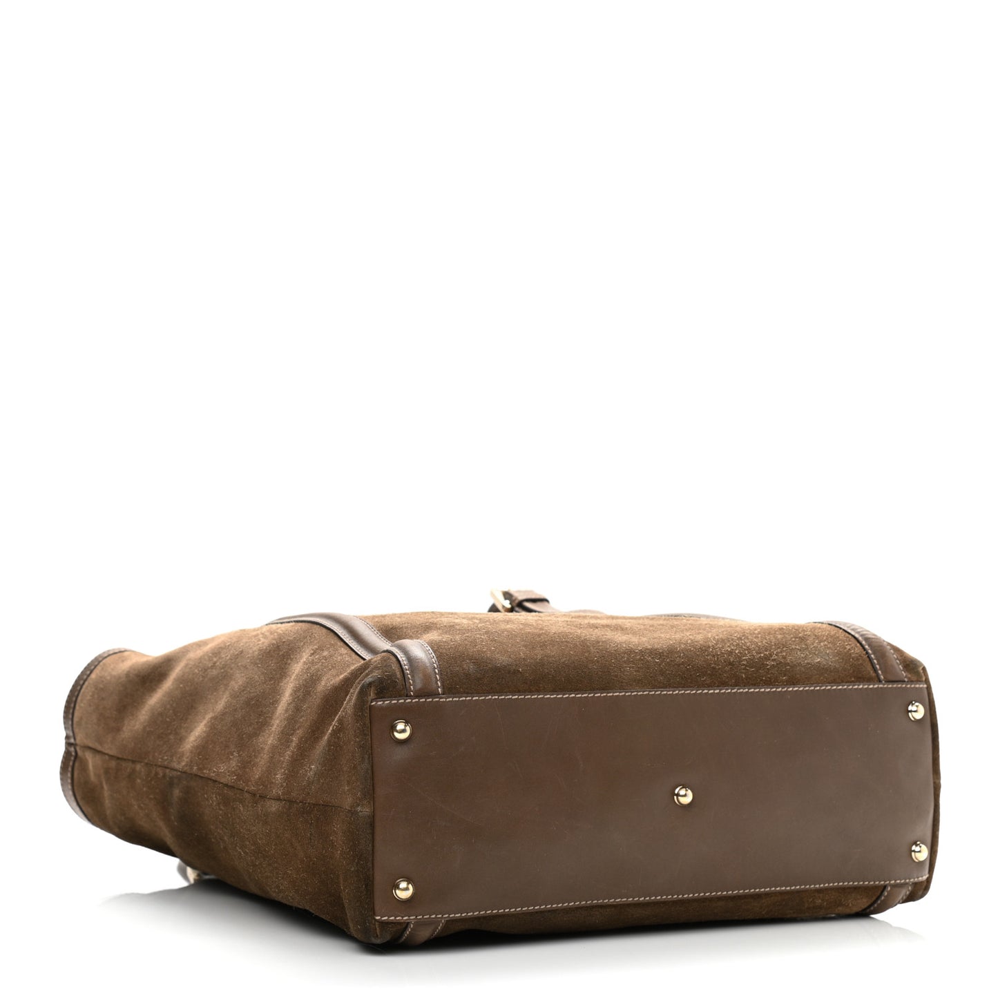 Suede Large Britt Shoulder Bag Brown