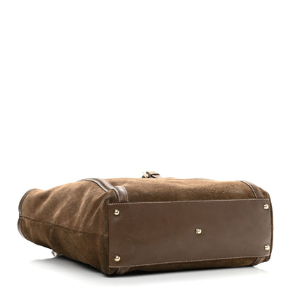 Gucci Suede Large Britt Shoulder Bag Brown 4 of 13