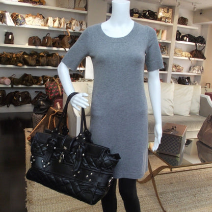 Burberry Leather XL Manor Tote Black 2 of 11