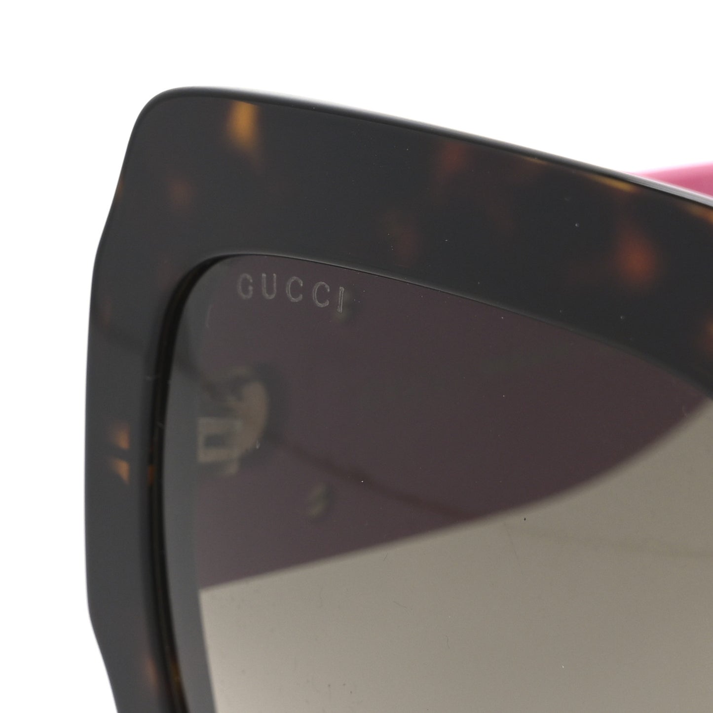 Square Frame GG0102S Sunglasses Glitter Pink Multi