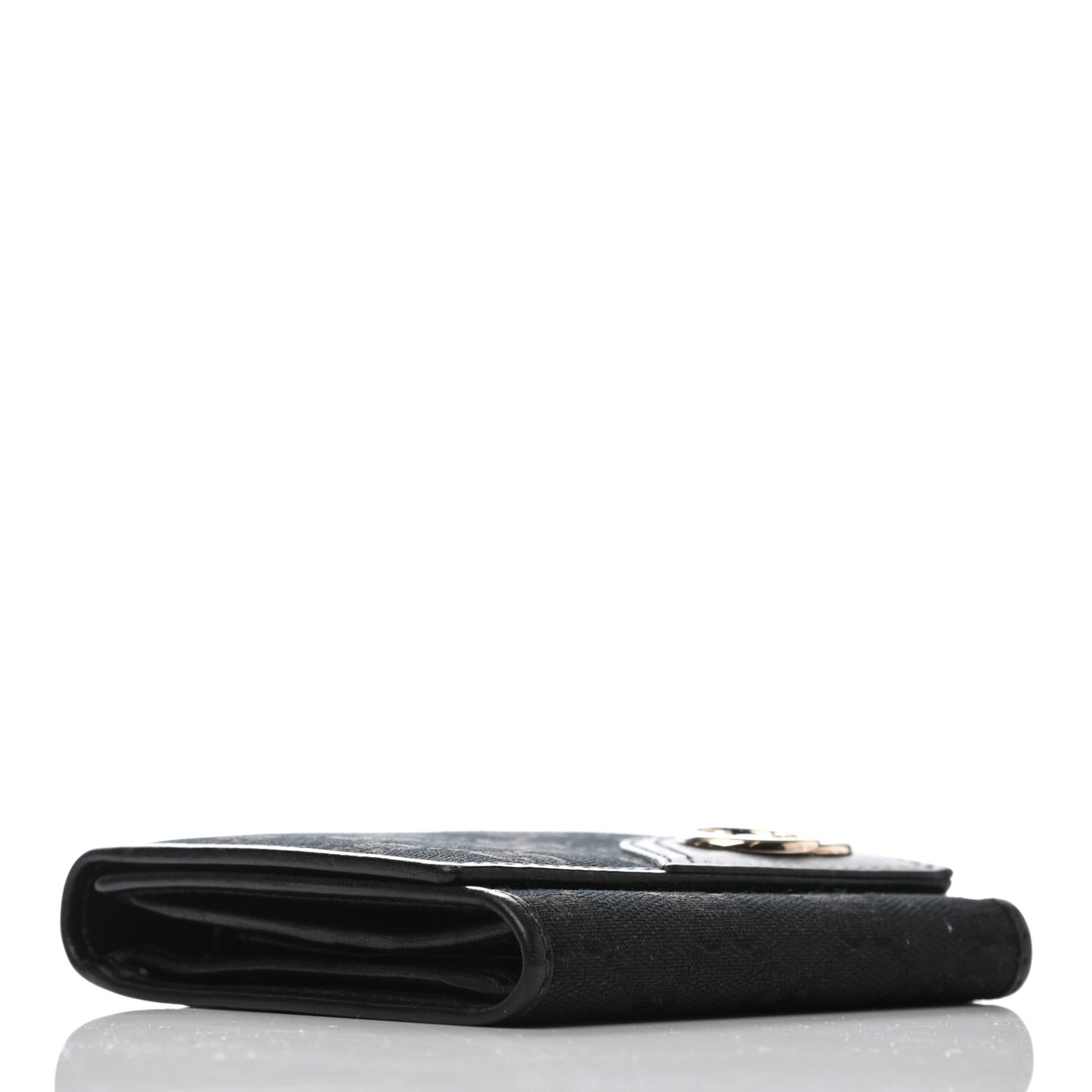 Monogram Britt Tri Fold Wallet Black