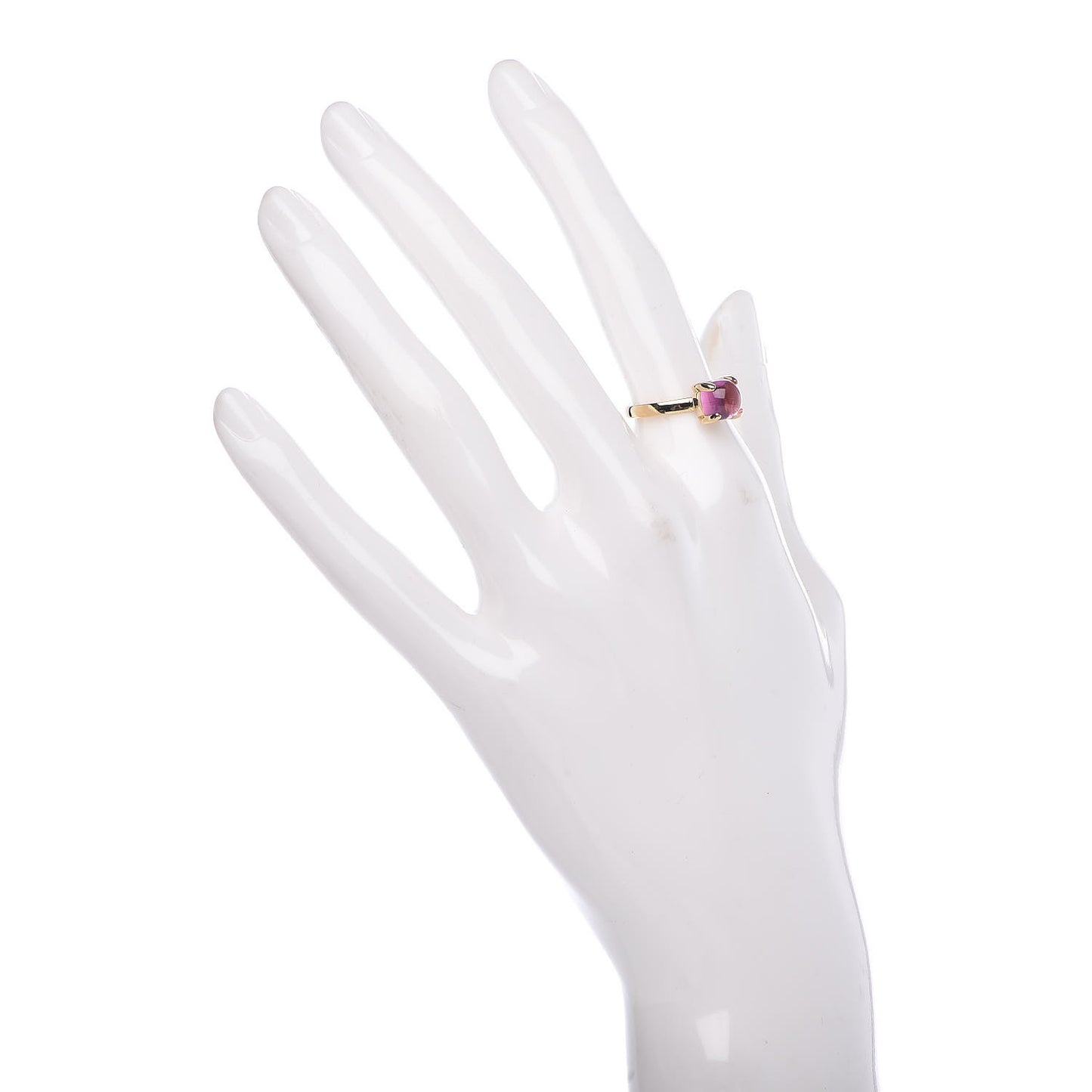 18K Yellow Gold Pink Tourmaline 7mm Paloma Picasso Sugar Stacks Ring 50 5.5