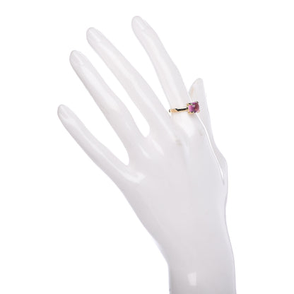 Tiffany 18K Yellow Gold Pink Tourmaline 7mm Paloma Picasso Sugar Stacks Ring 50 5.5 2 of 6