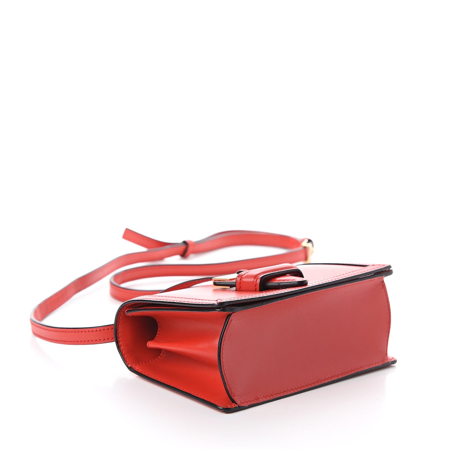 Calfskin Small Barcelona Shoulder Bag Red