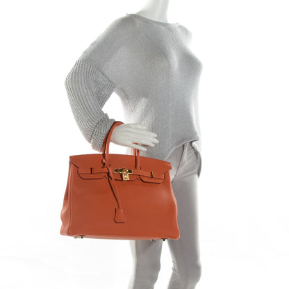 Hermes Togo Birkin 35 Orange 2 of 17