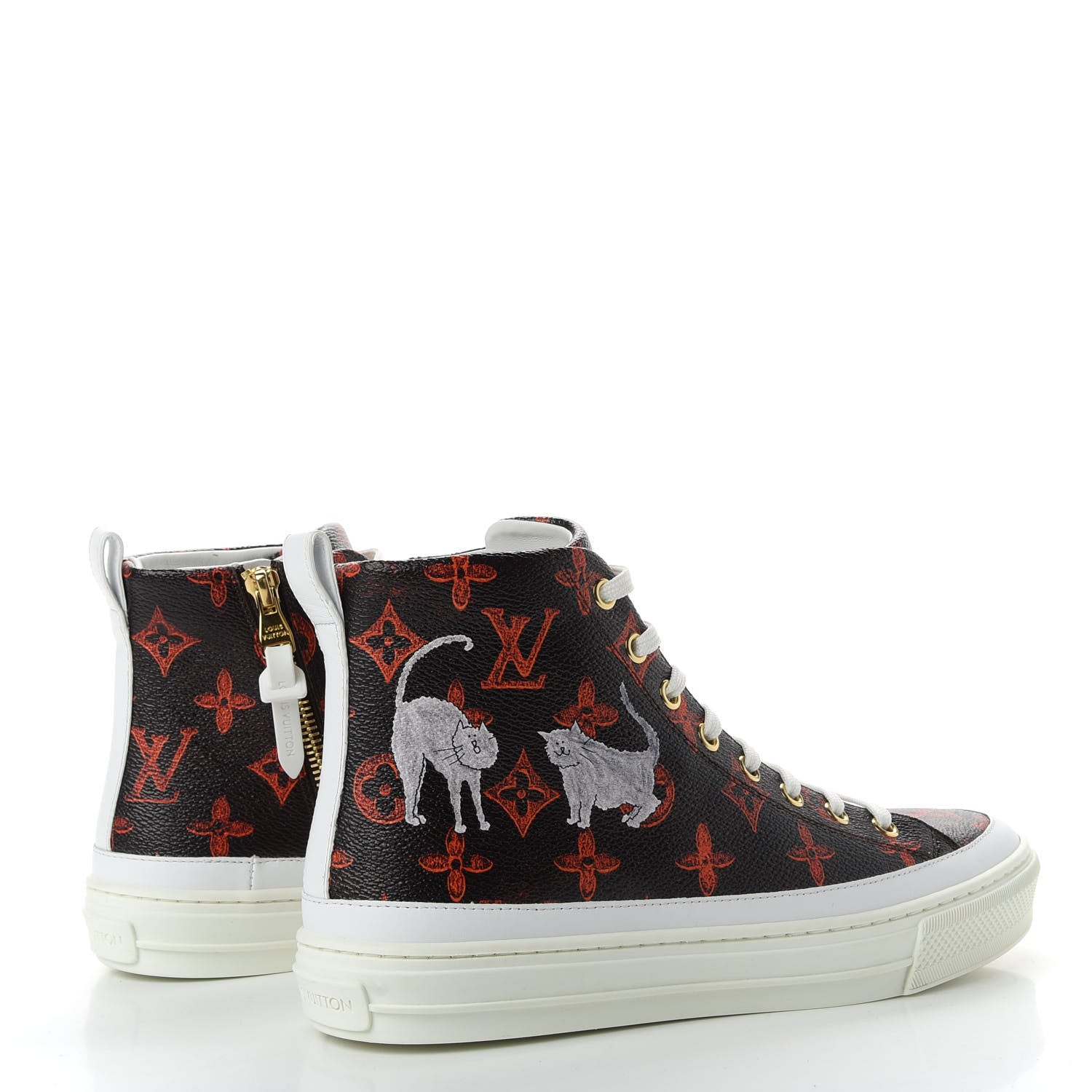 Louis Vuitton Catogram Stellar Sneaker Boots 38 Marron 4 of 11
