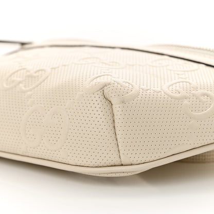 Gucci Calfskin GG Tennis Embossed Belt Bag Mystic White 10 of 11