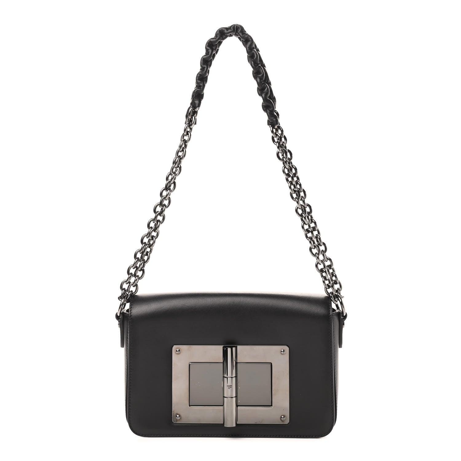 Tom Ford Calfskin Medium Natalia Chain Bag Black 1 of 9