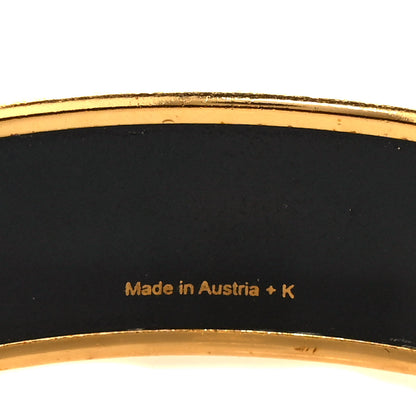 Hermes Enamel Wide Printed Capitales Bracelet 65 5 of 5