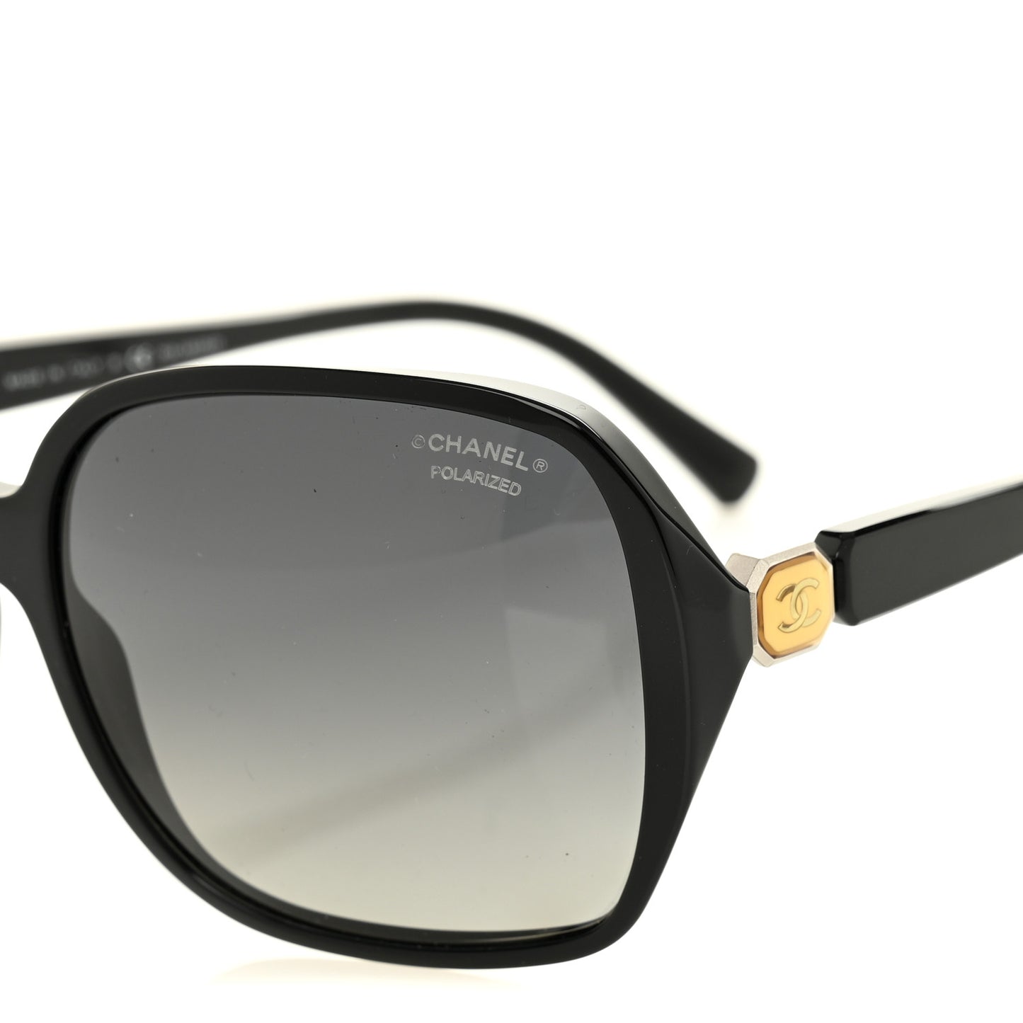 Acetate Square CC Sunglasses 5284 Black