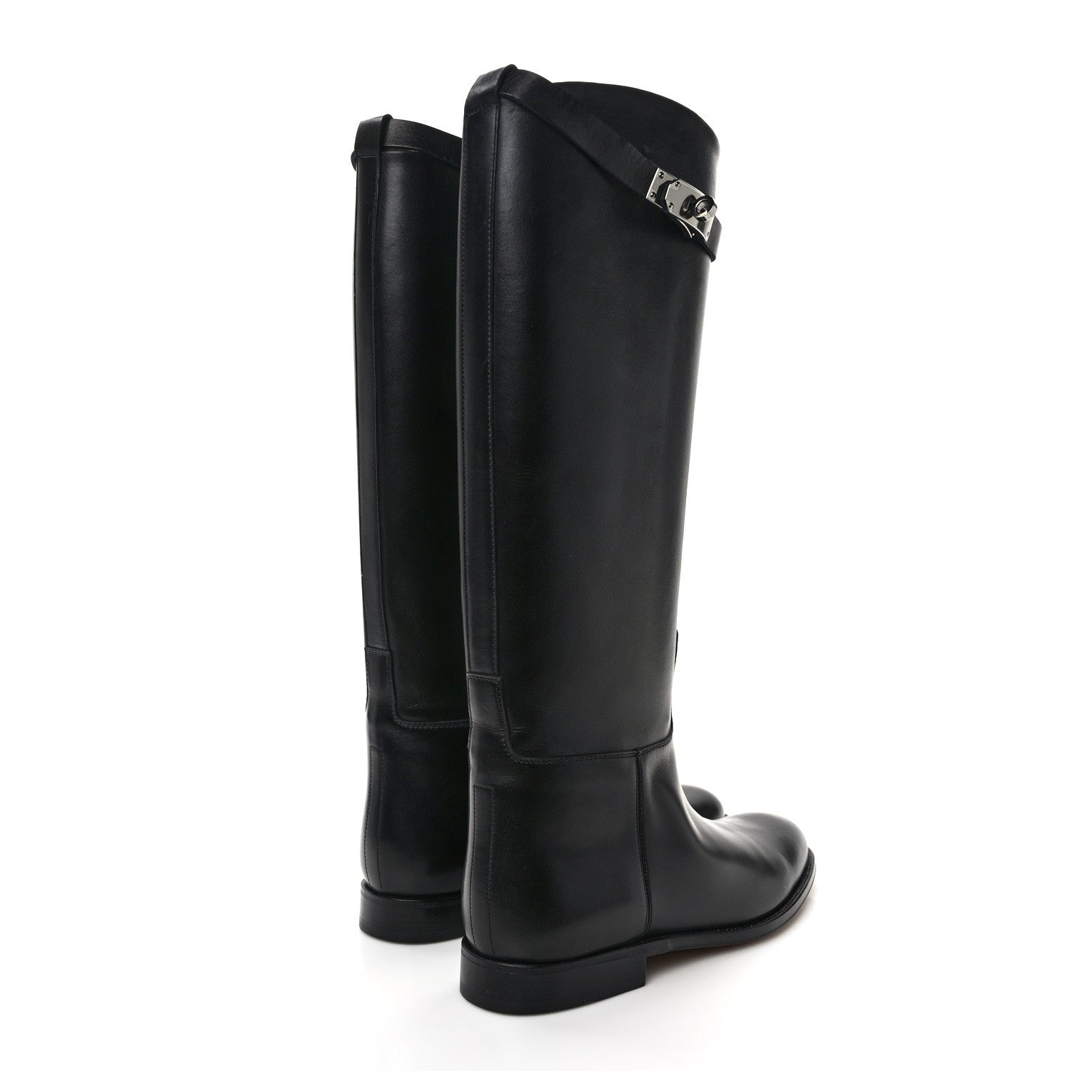 Hermes Box Kelly Jumping Boots 40 Black 4 of 7
