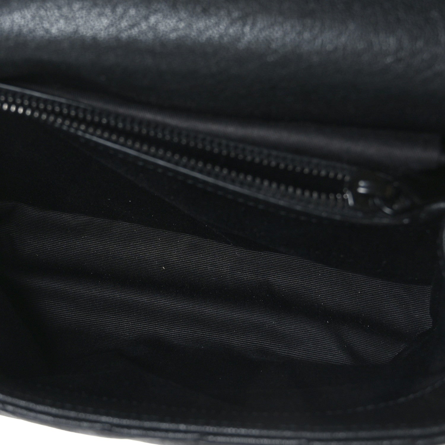 Saint Laurent Sheepskin Matelasse Chevron Monogram Monochrome Medium College Bag Black 5 of 9