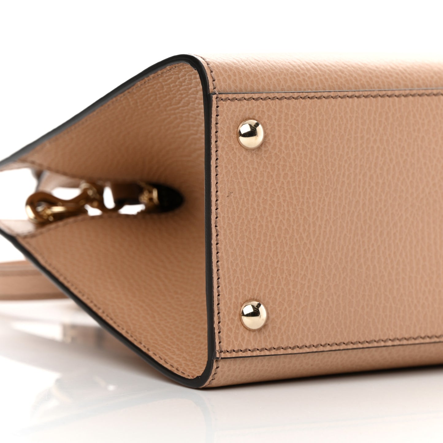 Dollar Calfskin Medium Soho Top Handle Satchel Camelia