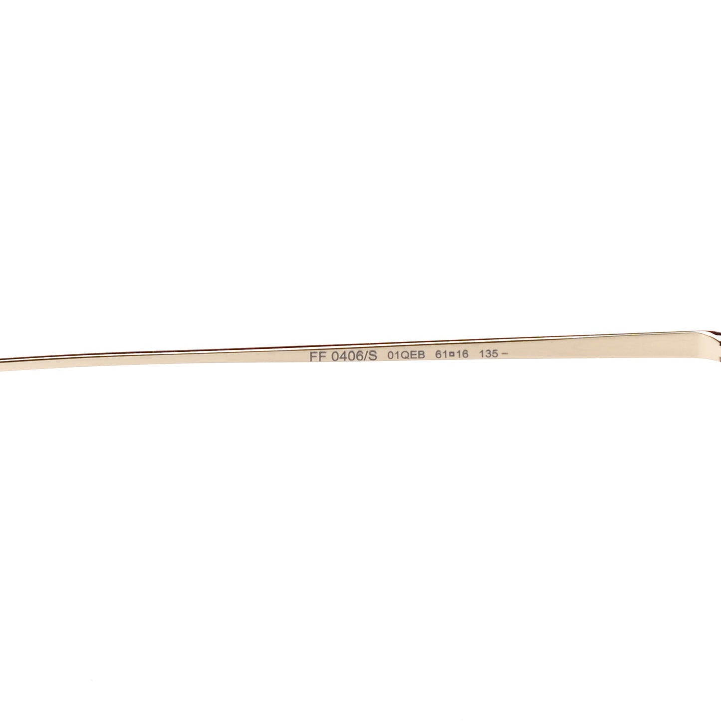 Metal Fendi Forever Aviator Sunglasses FF0406/S Gold