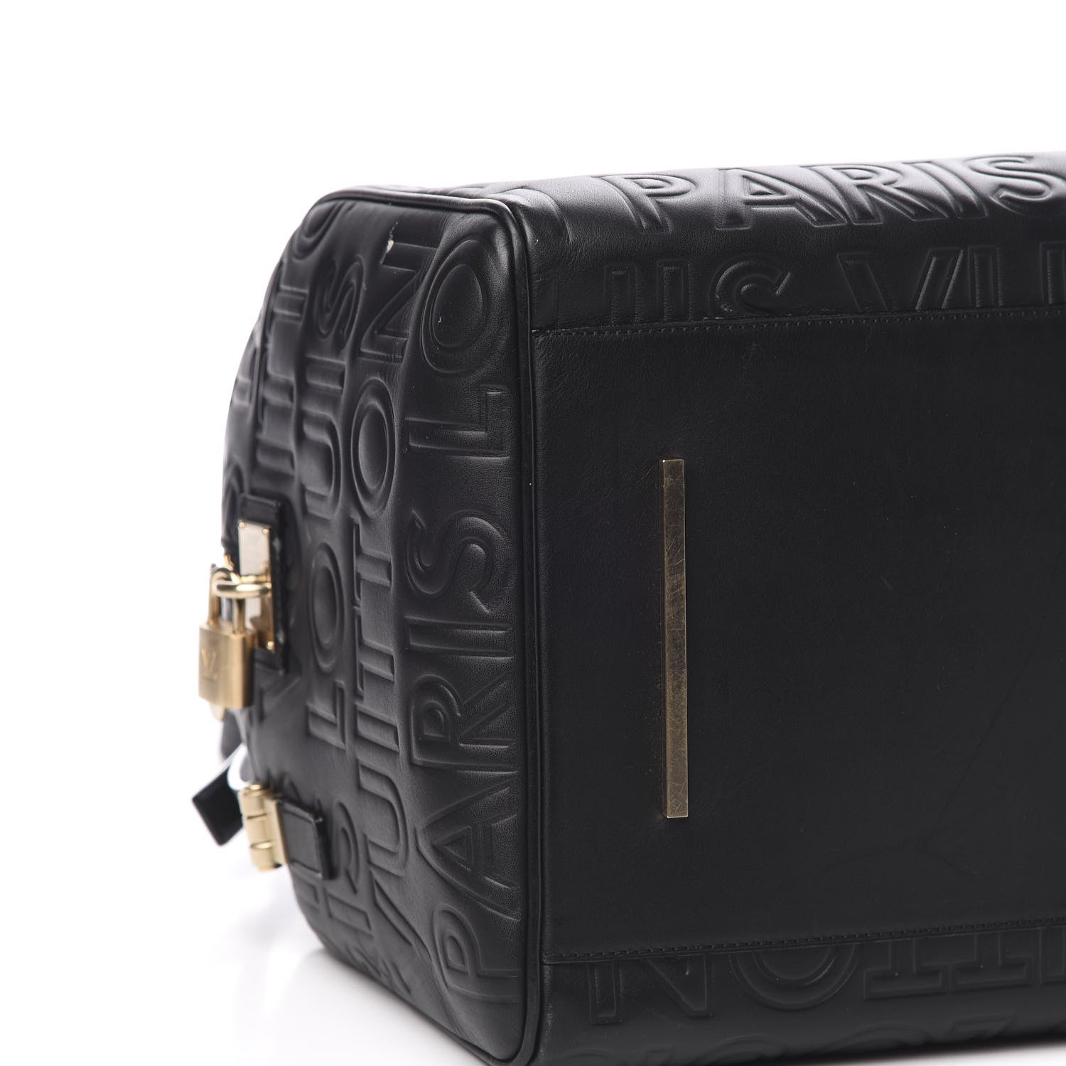 Louis Vuitton Calfskin Embossed Speedy Cube 30 Black 8 of 10